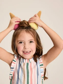 Girls' Poppie Multi Stripe Tiered Dress