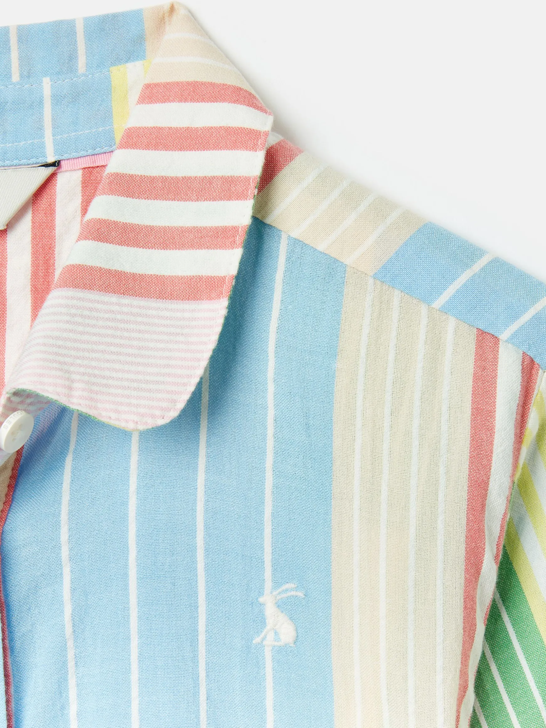 Girls' Summertime Multi Stripe Woven Shirt Dress