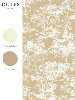 Gold Animal Forest Print 10M Wallpaper