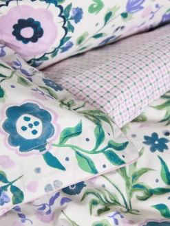 Green Festival Flowers Cover Set