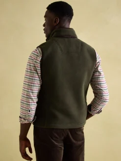 Greenfield Green Full Zip Fleece Gilet