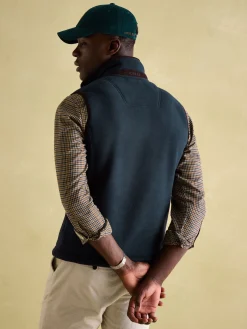 Greenfield Navy Blue Full Zip Fleece Gilet