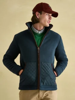 Greenfield Navy Blue Full Zip Fleece Jacket