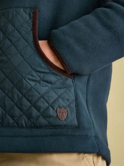 Greenfield Navy Blue Full Zip Fleece Jacket