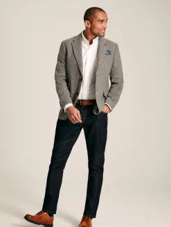 Grey Prince of Wales Check Slim Fit Blazer