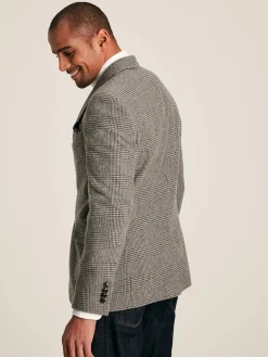 Grey Prince of Wales Check Slim Fit Blazer