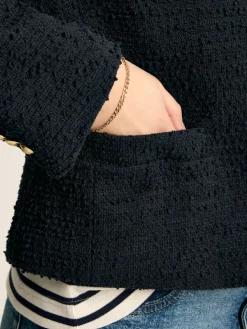 Hampstead Navy Boucle Jacket