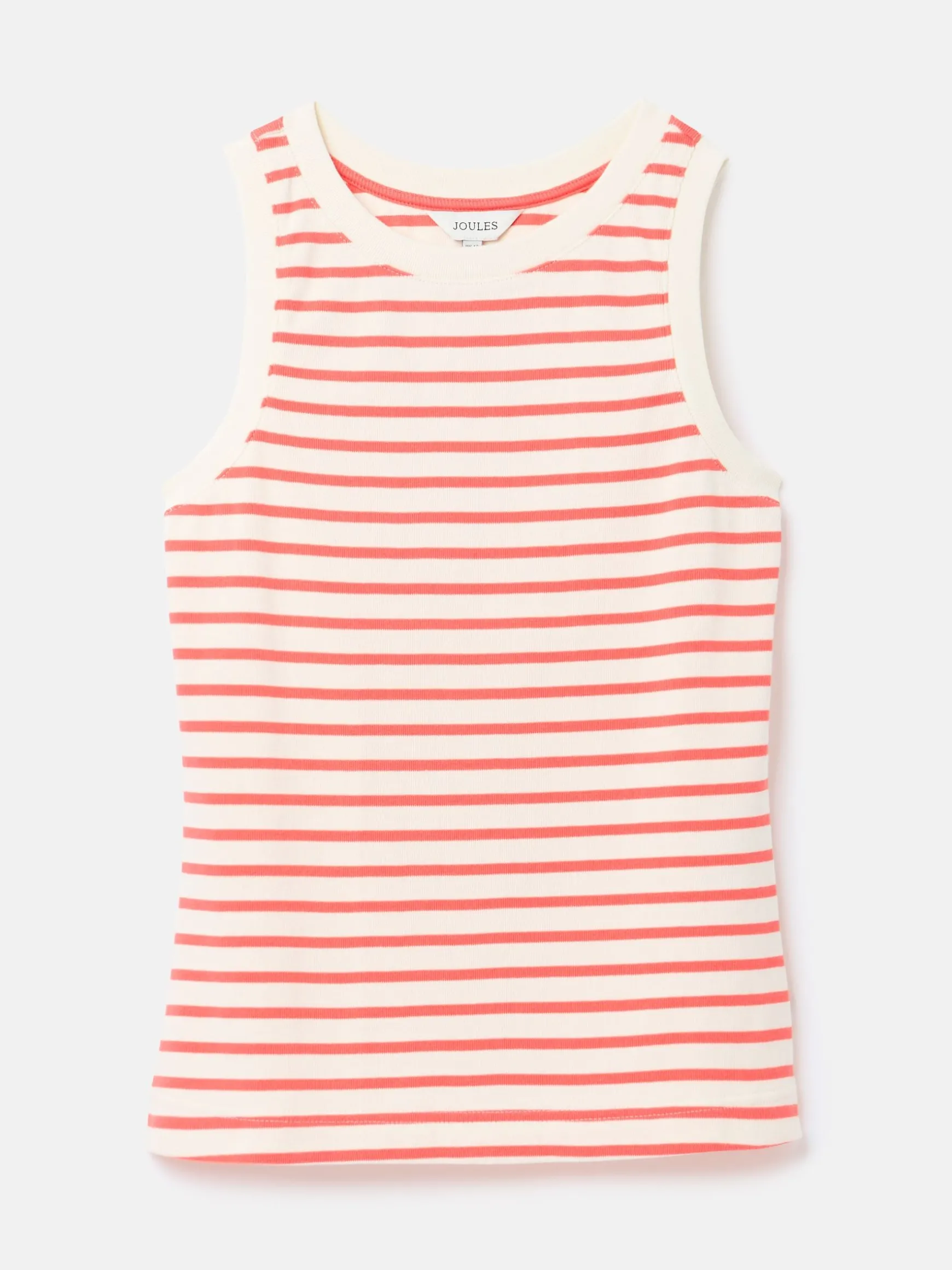 Harbour Cream & Coral Striped Jersey Vest