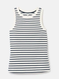 Harbour Cream & Navy Striped Jersey Vest