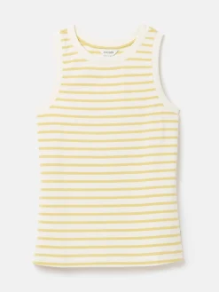 Harbour Cream & Yellow Striped Jersey Vest