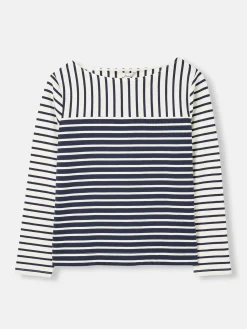 Harbour Navy Hotchpotch Long Sleeve Breton Top