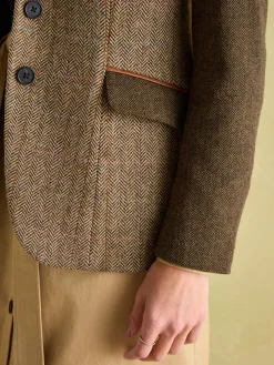 Harlow Multi Hotchpotch Tweed Blazer