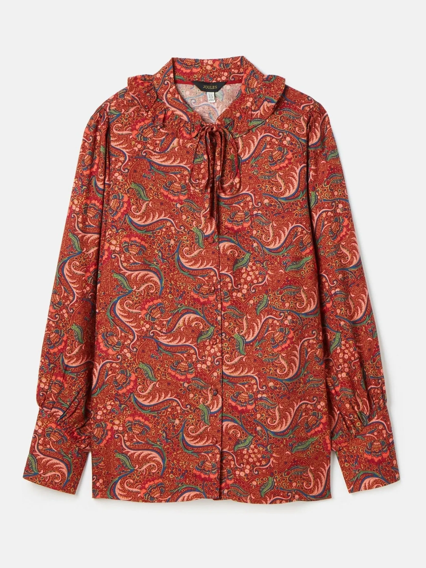 Harper Red Paisley Pussybow Tie Blouse