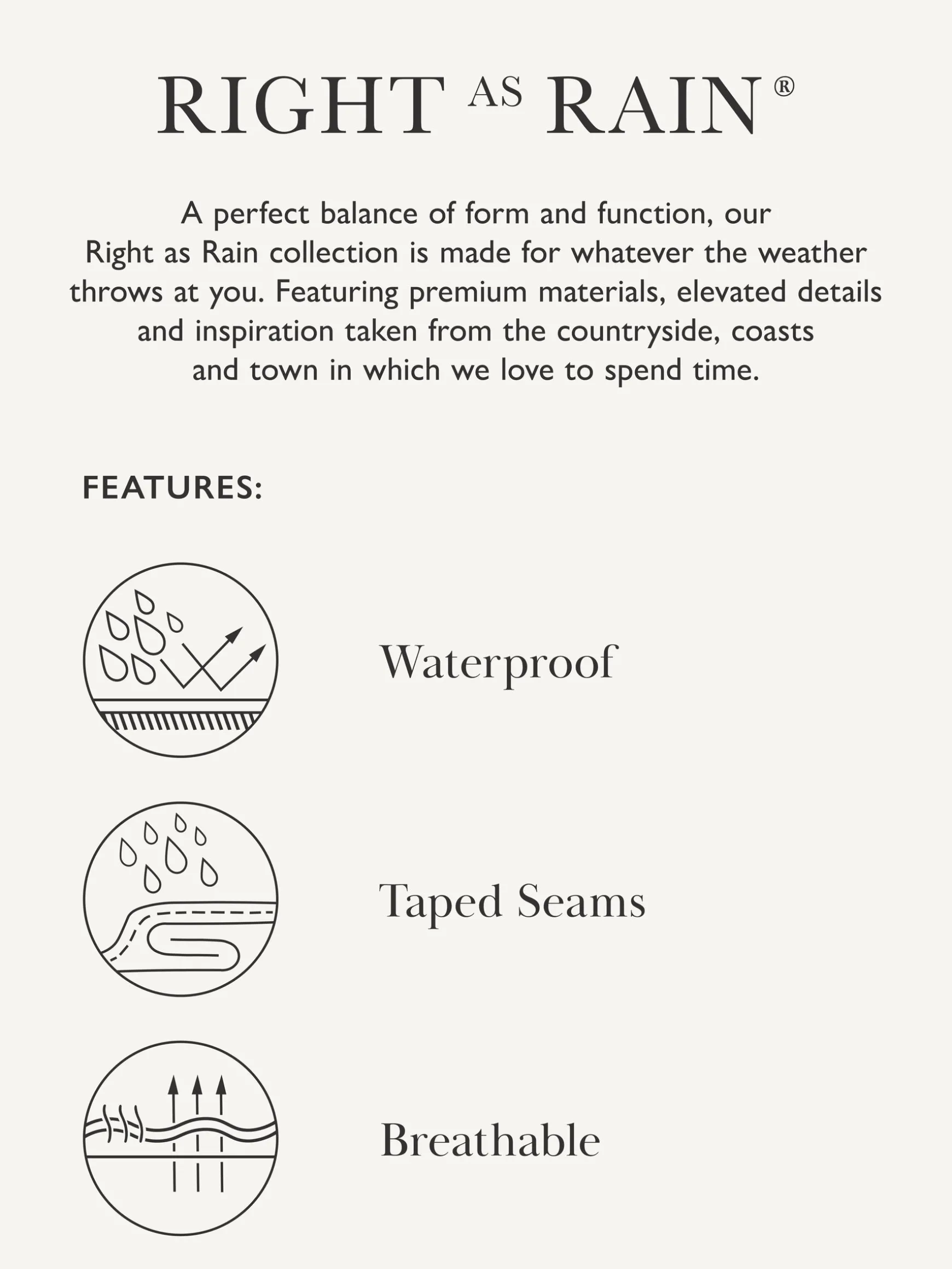 Harpsden Brown Waterproof Long Raincoat with Hood