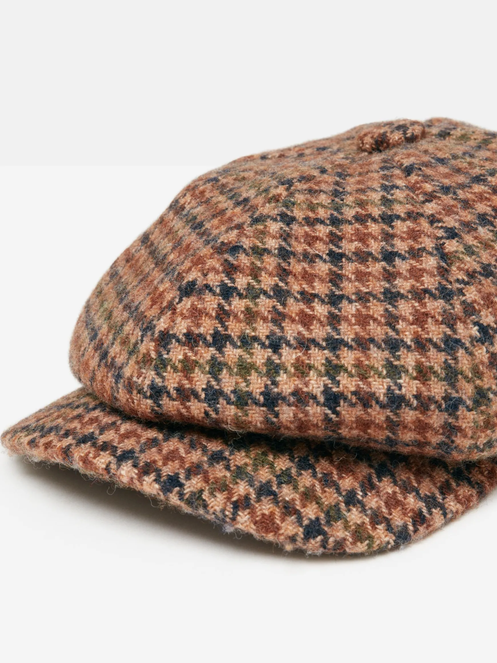 Harrogate Brown Tweed Baker Boy Hat