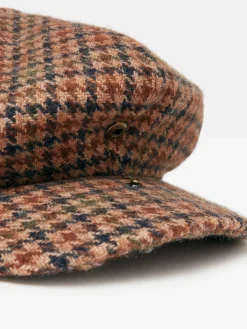 Harrogate Brown Tweed Baker Boy Hat