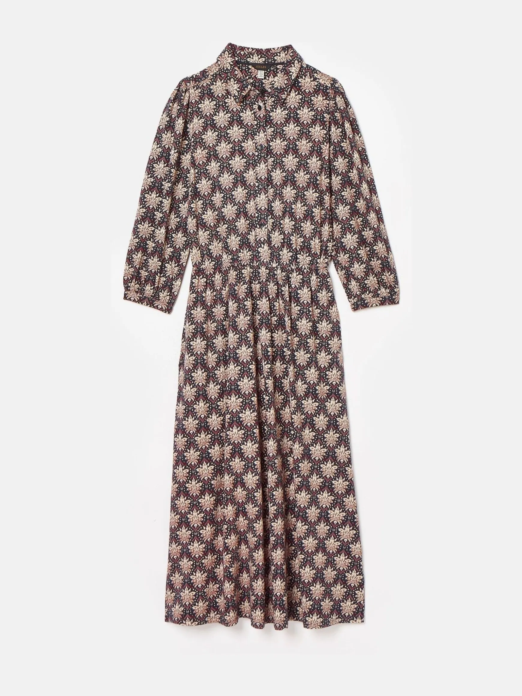 Hazel Navy and Pink Jersey Shirt Dress