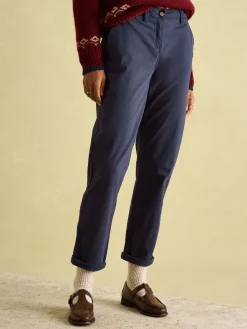 Hesford Navy Blue Chino Trousers