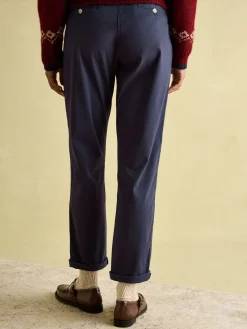 Hesford Navy Blue Chino Trousers