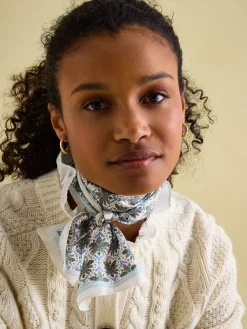 Highgrove Green Skinny Printed Scarf