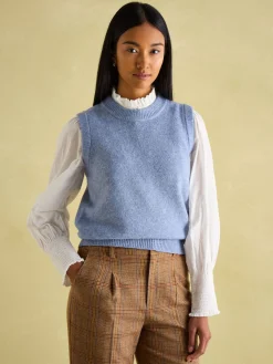 Holly Blue Knitted Vest