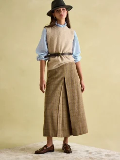 Holly Natural Regular Fit Knitted Vest