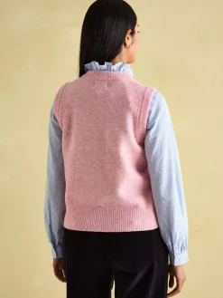 Holly Pink Knitted Vest