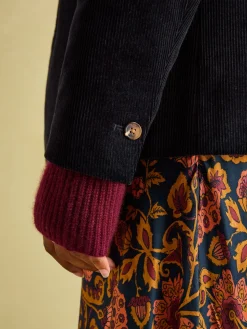 Holton Navy Blue Corduroy Blazer