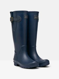 Houghton Navy Blue Adjustable Tall Wellies