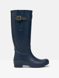 Houghton Navy Blue Adjustable Tall Wellies