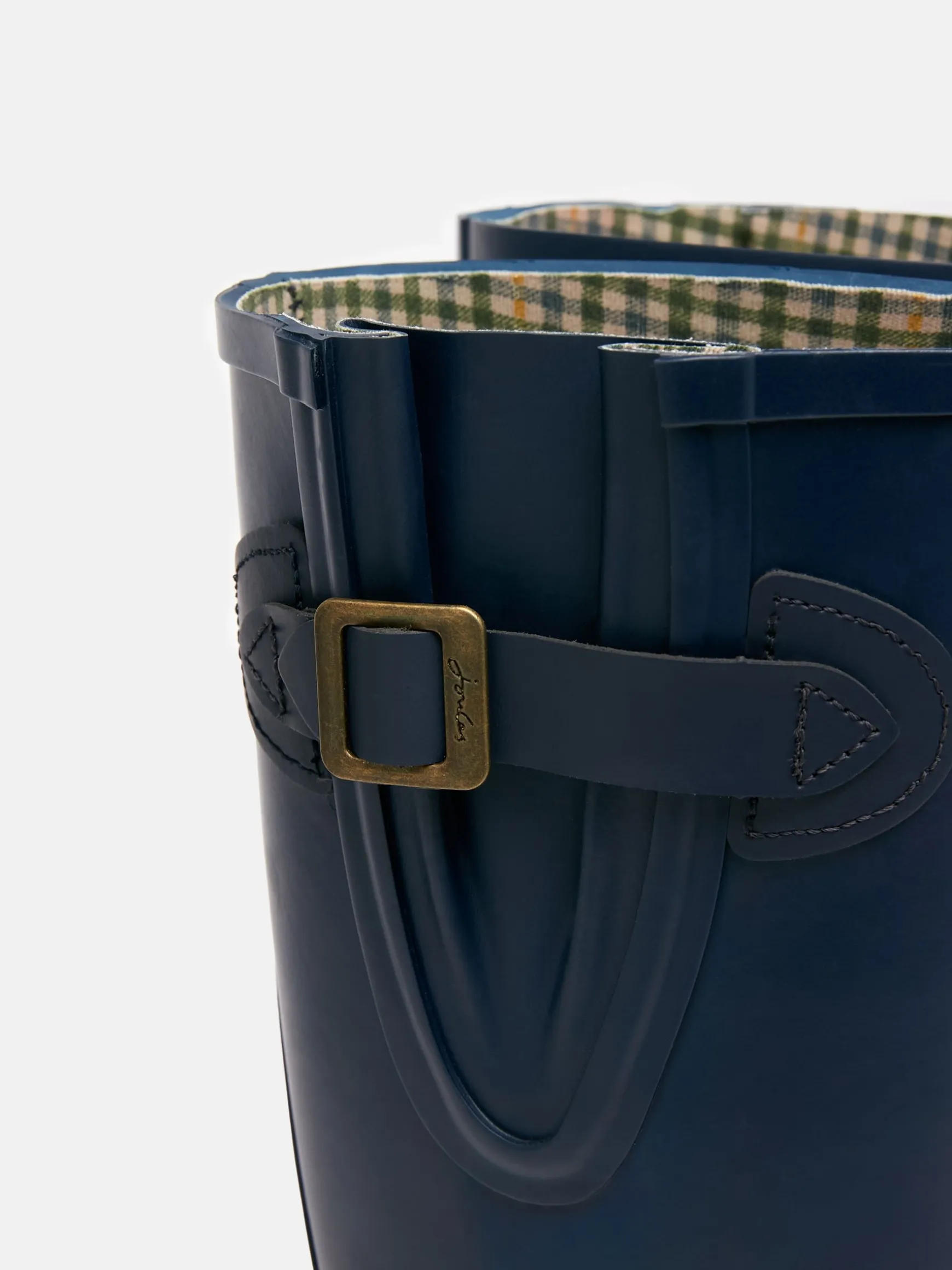 Houghton Navy Blue Adjustable Tall Wellies