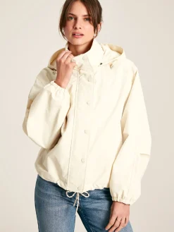 Hove Cream Waterproof Windbreaker Jacket