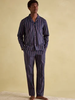 Hugo Navy Stripe Cotton Pyjama Set