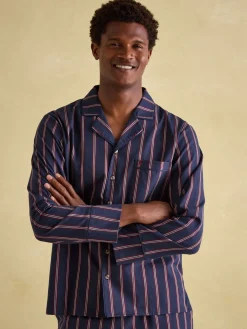 Hugo Navy Stripe Cotton Pyjama Set