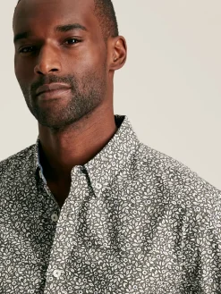 Invitation Green Floral Cotton Shirt