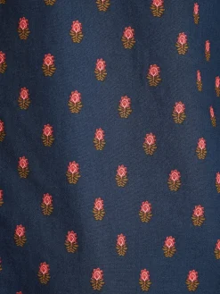 Invitation Navy Ditsy Cotton Shirt