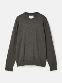 Jarvis Charcoal Grey Crew Neck Knitted Jumper