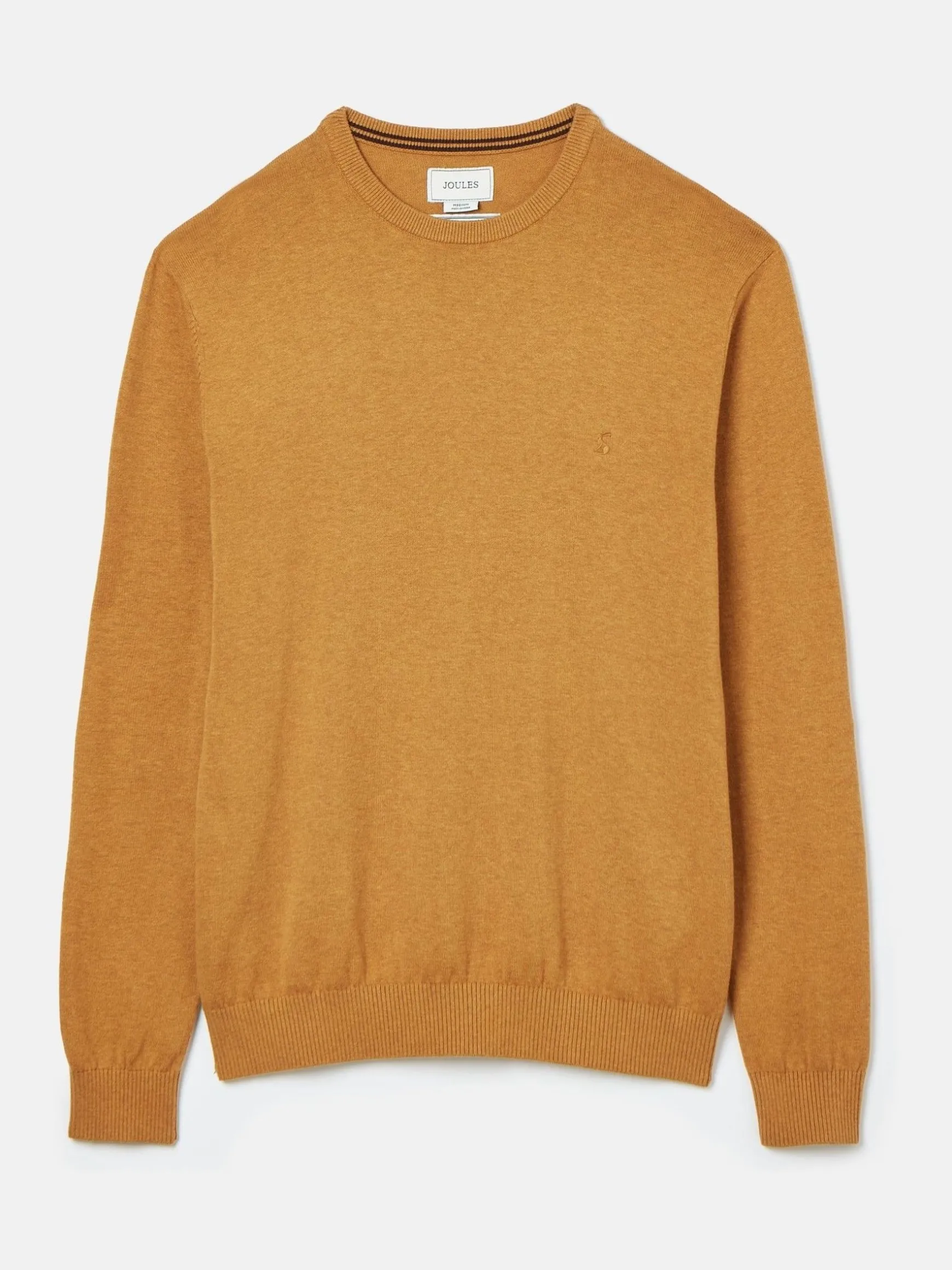 Jarvis Dark Yellow Crew Neck Knitted Jumper
