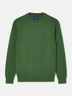 Jarvis Green Crew Neck Knitted Jumper