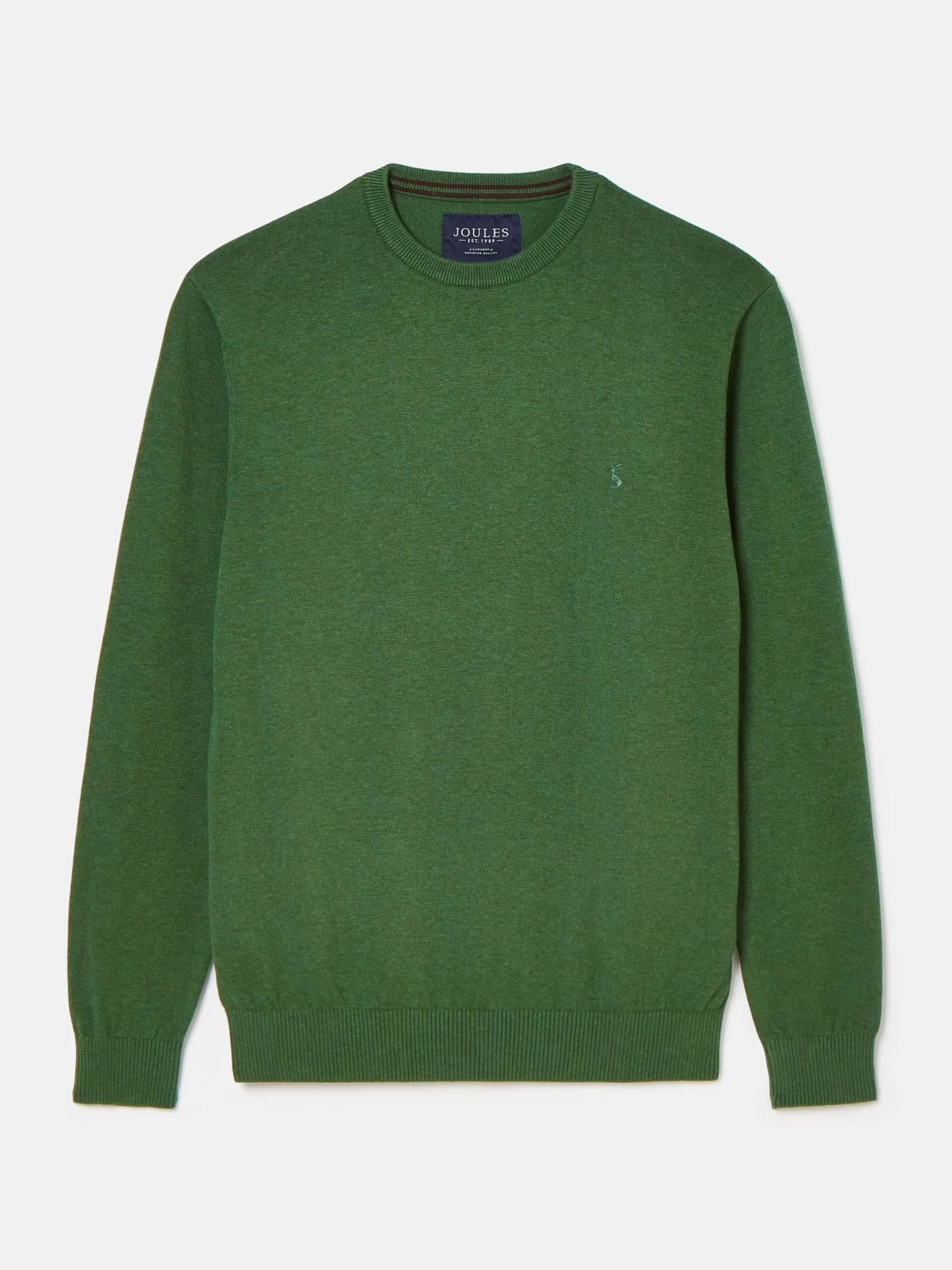 Jarvis Green Crew Neck Knitted Jumper