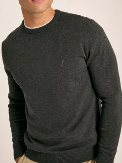 Jarvis Grey Crew Neck Knitted Jumper