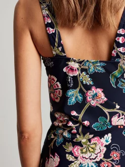 Jasmine Navy Floral Tankini Top