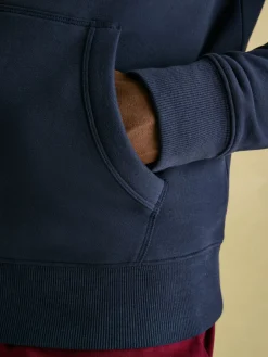 Jenkins Navy Blue Quarter Zip Graphic Sweatshirt