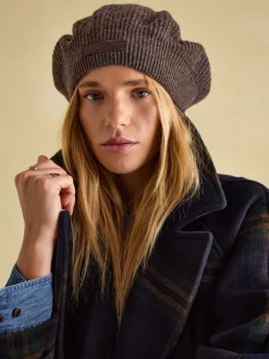 Joelle Brown Knitted Beret