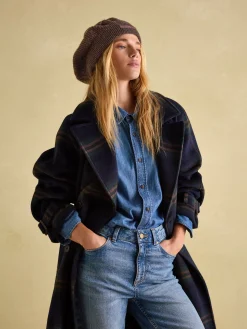 Joelle Brown Knitted Beret