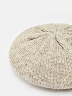 Joelle Oatmeal Knitted Beret