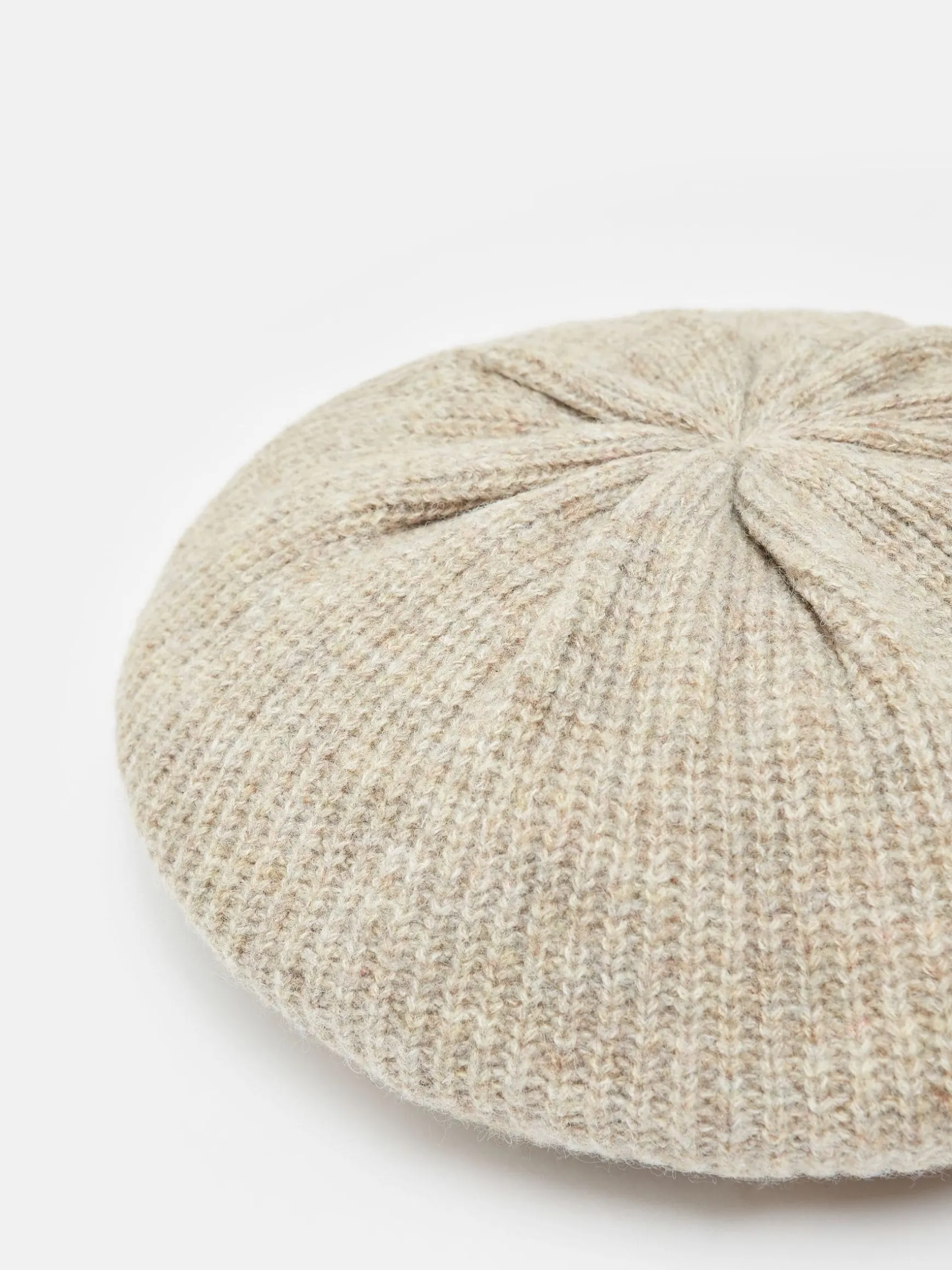 Joelle Oatmeal Knitted Beret