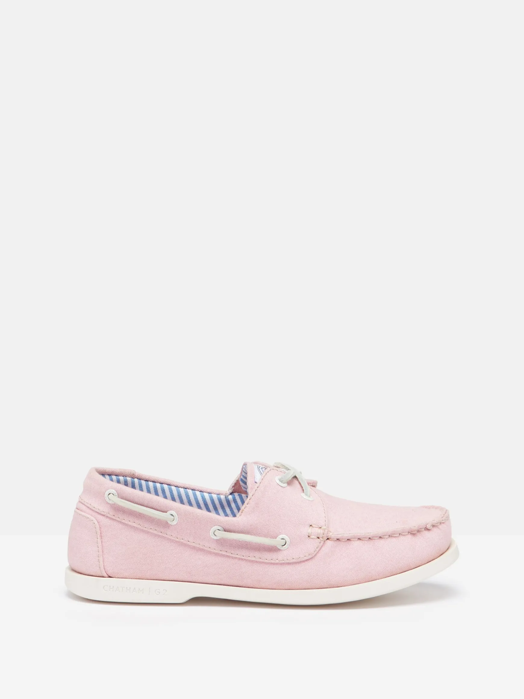 Joules X Chatham Pink Jetty Deck Shoes