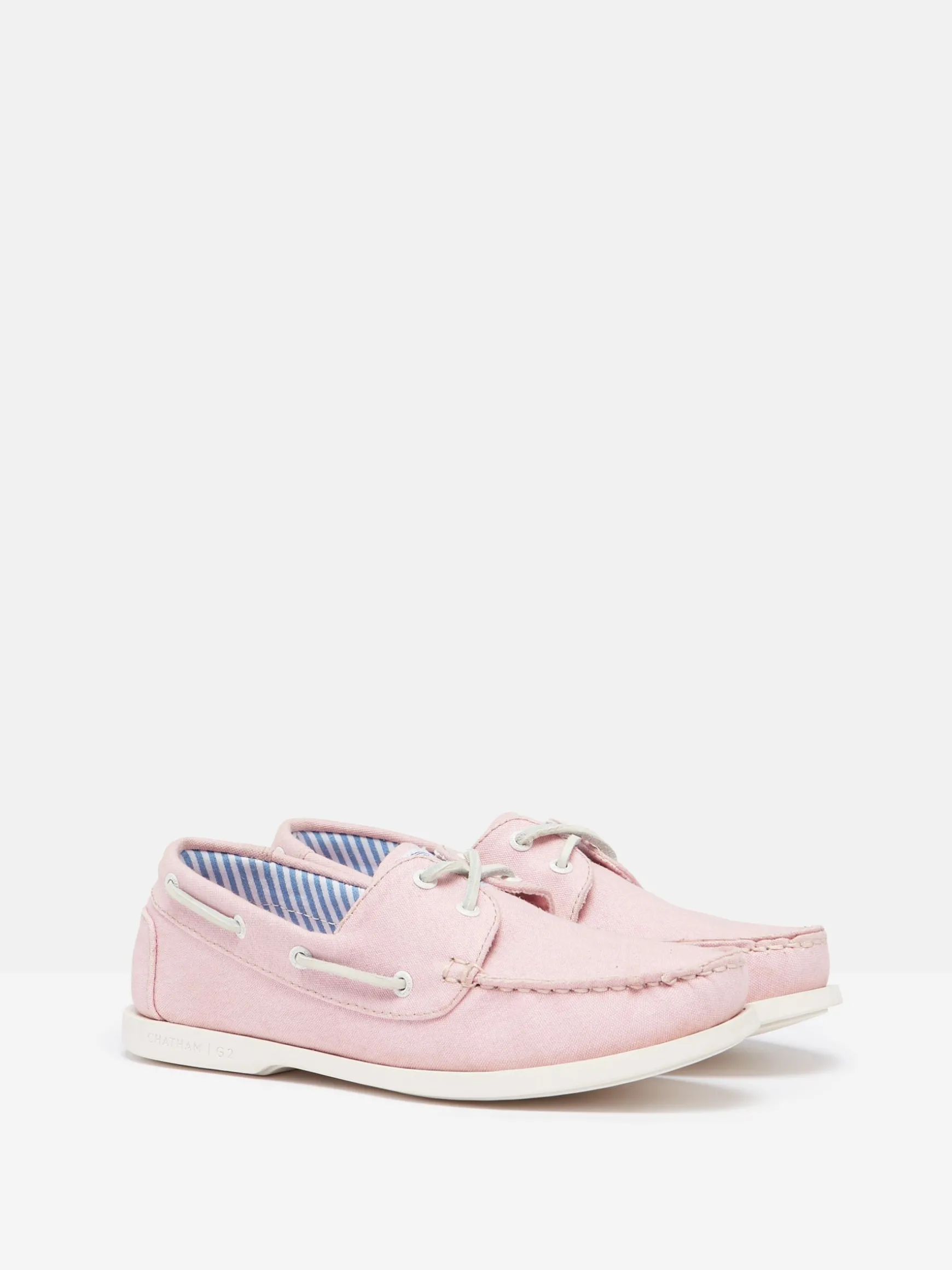 Joules X Chatham Pink Jetty Deck Shoes