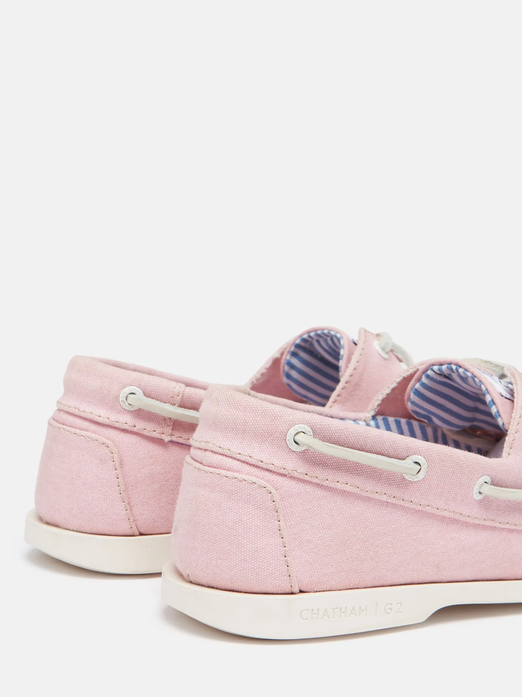 Joules X Chatham Pink Jetty Deck Shoes